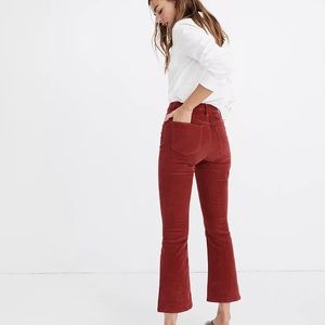 MADEWELL Cali Demi-Boot size 25. Rust Corduroy